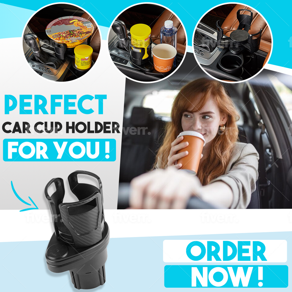 Car Cup Holder Expander Adapter Dual Cup Holder – The Drop Box Shop