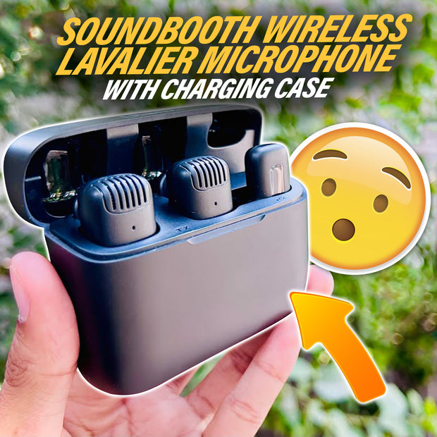 SoundBooth Wireless Lavalier Microphone With Charging Case