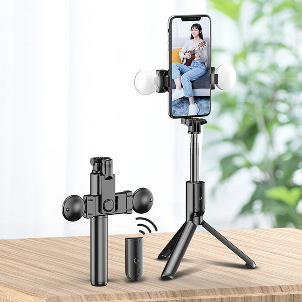 NEW 3 in 1 Wireless Foldable Mini Selfie Tripod