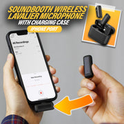 SoundBooth Wireless Lavalier Microphone With Charging Case
