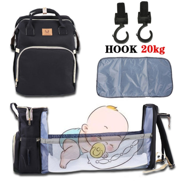 Convertible Baby Diaper Bag Backpack
